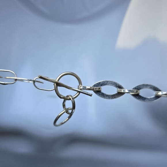 Agate purple lace drutzy sterling silver bib necklace - Picture 8 of 9